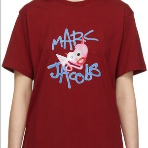 HEAVN MARC JACOBS RED DEVIL HEART T SHIRT